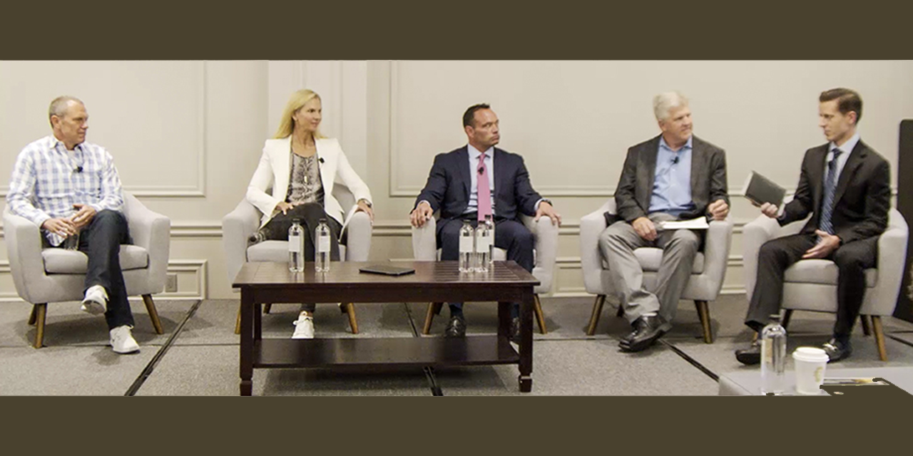 Carl Daikeler, CEO of Beachbody; Tess Roering, CCO of Core Power Yoga; Chris Rondeau, CEO of Planet Fitness; Bruce Edwards, COO of Crossfit; Jonathan Komp, RJF Pro Senior Equity Research Analyst.